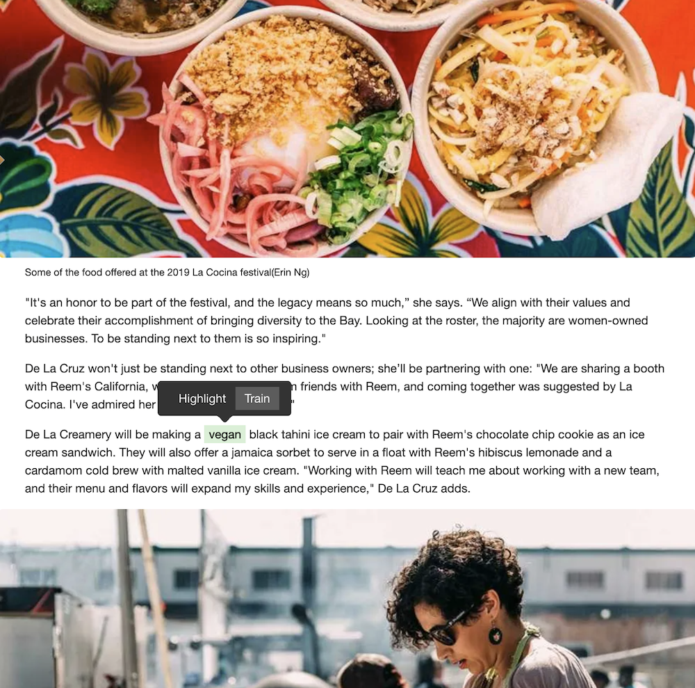 Full-text training on Archive tier